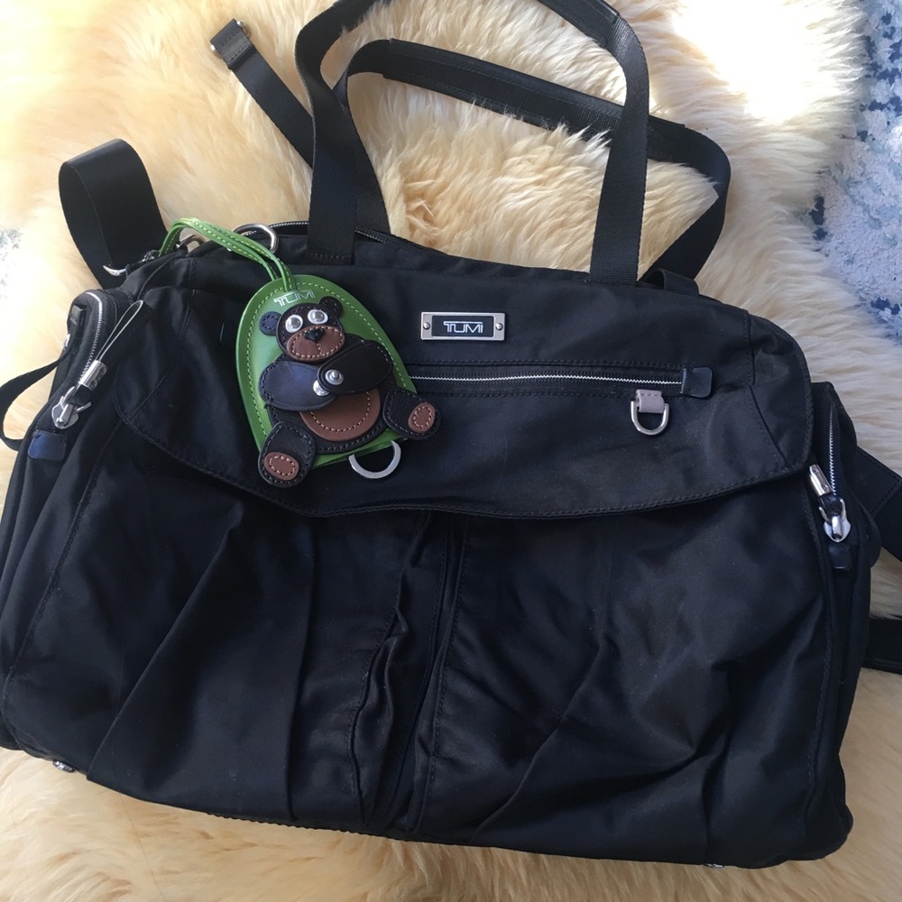 Black Tumi Voyageur HTF Diaper Bag. 100% complete
